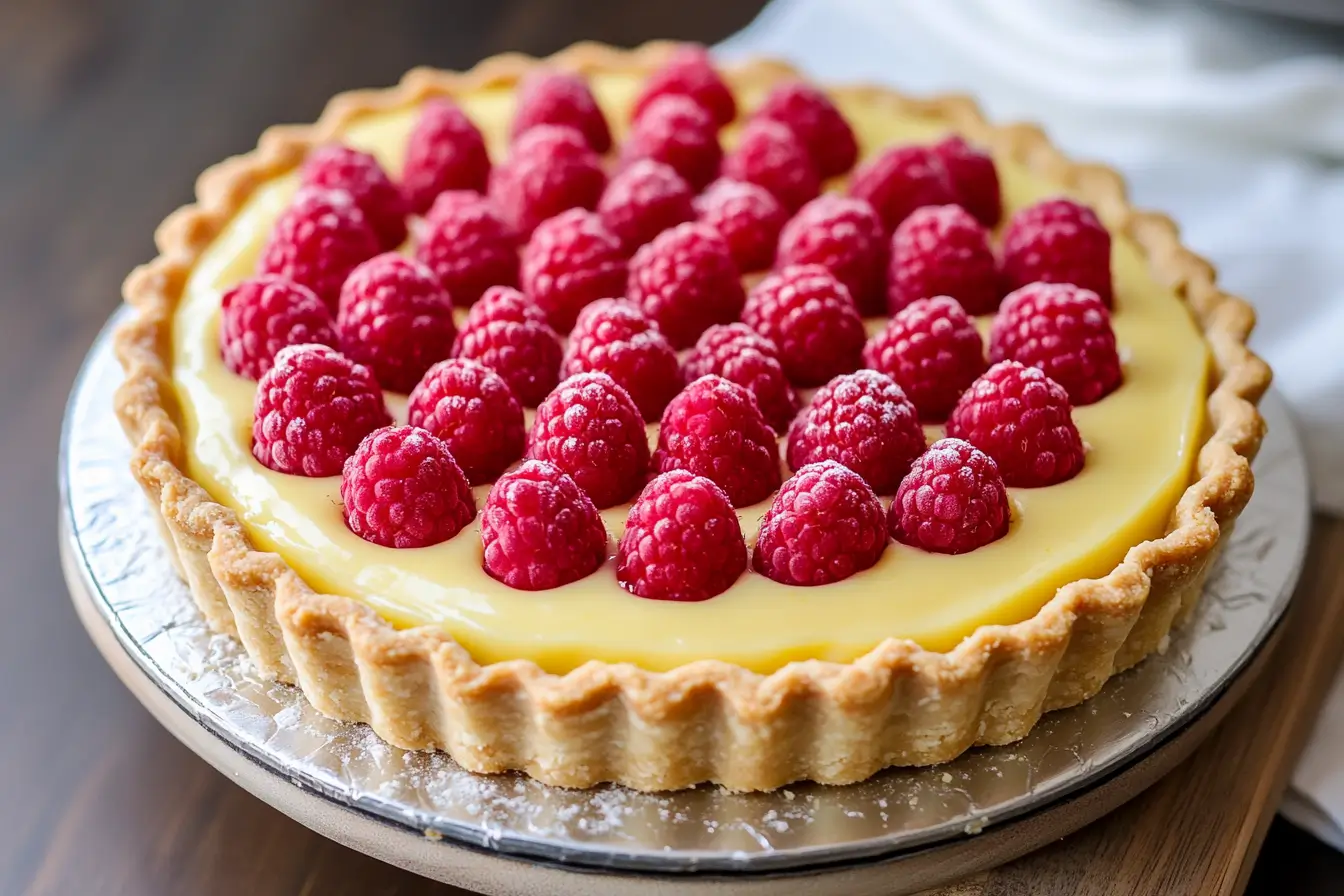 Raspberry Lemon Cheesecake Tart